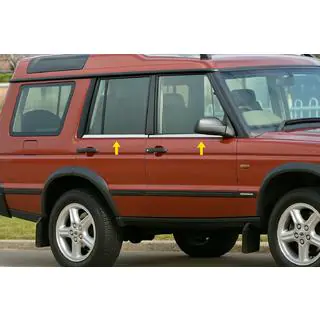 Окантовка окон Нержавеющая сталь (4 шт.) Land Rover Discovery II 1998-2004 гг. фото 1