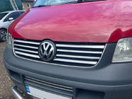 Volkswagen T5 Transporter 2003-2010 гг. Хромированные накладки на решетку (8 полос, нержавейка) фото 2