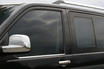 Volkswagen T5 Transporter 2003-2010 гг. Окантовка Окон (2 шт., Нержавеющая Сталь) фото 1