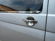 Volkswagen T5 Transporter 2003-2010 гг. Окантовка Окон (2 шт., Нержавеющая Сталь) фото 3
