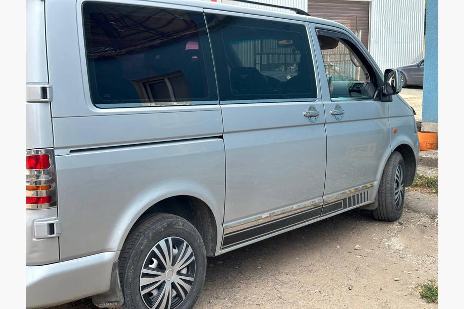 Volkswagen T5 Transporter 2003-2010 гг. Окантовка Окон (2 шт., Нержавеющая Сталь) OmsaLine - Итальянская Нержавейка Фото 6