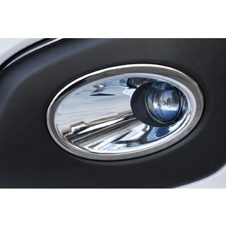 Окантовки противотуманных фар с углублением (2 шт, пластик) Nissan Qashqai 2010-2014 гг. фото 3