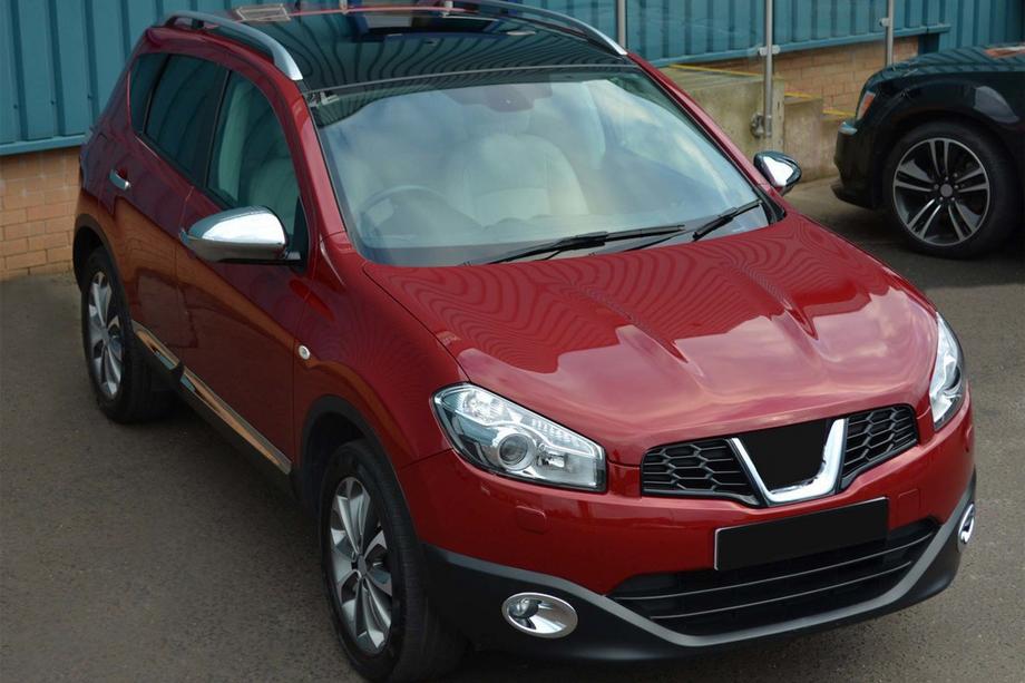 Nissan Qashqai 2010-2014 гг. Окантовки противотуманных фар с углублением (2 шт, пластик) Фото 1