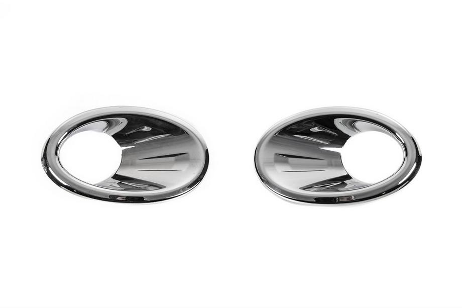 Nissan Qashqai 2010-2014 гг. Окантовки противотуманных фар с углублением (2 шт, пластик) Фото 2