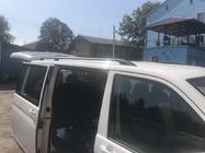 Volkswagen T5 Transporter 2003-2010 гг. Черные рейлинги Длинная база, пластиковые ножки фото 10
