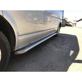 Боковые Подножки Premium (2 шт., Нержавейка) Volkswagen T5 Transporter 2003-2010 гг. фото 4