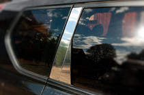 Nissan X-trail T31 2007-2014 гг. Накладки на дверные стойки из нержавеющей стали (8 шт) фото 5