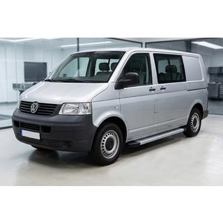 Боковые Подножки Maya V2 (2 шт., Алюминий) Volkswagen T5 Multivan 2003–2010 гг. фото 1