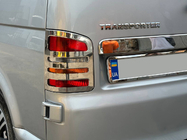 Volkswagen T5 Multivan 2003–2010 гг. Хромированные Накладки на Задние Фонари (2 шт., Нержавейка) 2 двери, OmsaLine - Итальянская нержавейка фото 1