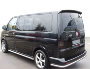 Volkswagen T5 Caravelle 2004-2010 гг. Задняя угловая дуга AK005 (нерж. сталь) фото 2