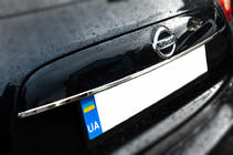Nissan Juke 2010-2019 гг. Хромированная накладка над номером (нержавейка) OmsaLine - Итальянская Нержавейка фото 2