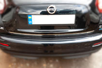 Nissan Juke 2010-2019 гг. Накладка на багажник нержавейка OmsaLine - Итальянская Нержавейка фото 3