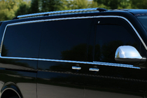 Volkswagen T5 2010-2015 гг. Полный комплект молдингов на окна (14 шт, нержавейка) фото 4