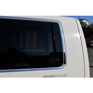 Полный комплект молдингов на окна (14 шт, нержавейка) Volkswagen T5 2010-2015 гг. фото 2