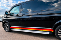 Volkswagen T5 2010-2015 гг. Боковые Подножки Maya V2 (2 шт., Алюминий) Длинная База фото 5