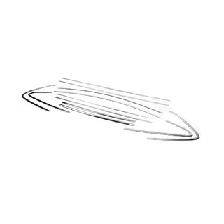 Полный комплект окантовки окон (HB, 12 шт, нержавейка) Opel Astra J 2009-2015 гг. фото 3