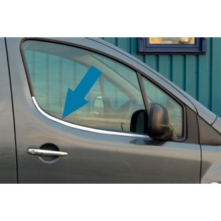 Окантовка Окон (2 шт., Нержавеющая Сталь) Peugeot Partner Tepee 2008-2018 гг. фото 1