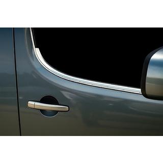 Окантовка Окон (2 шт., Нержавеющая Сталь) Peugeot Partner Tepee 2008-2018 гг. фото 4