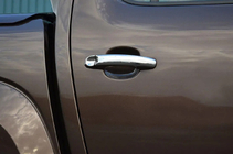 Volkswagen Amarok 2010-2022 гг. Хромированные Накладки на Ручки Дверей (4 шт, Нержавейка) фото 3