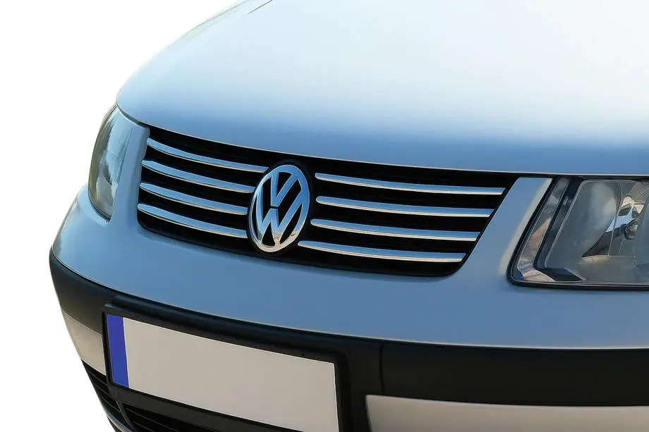 Volkswagen Passat B5 1997-2005 гг. Хромированные Накладки на Решетку (Нержавейка) Image