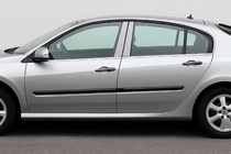 Renault Laguna 2007-2015 гг. Накладки на дверные стойки из нержавеющей стали (4 шт.) фото 1