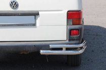 Volkswagen T4 Caravelle/Multivan 1990–2003 гг. Задние двойные уголки AK003-Double (2 шт., нержавейка) фото 2