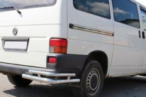 Volkswagen T4 Caravelle/Multivan 1990–2003 гг. Задние двойные уголки AK003-Double (2 шт., нержавейка) фото 1