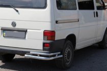 Volkswagen T4 Caravelle/Multivan 1990–2003 гг. Задние двойные уголки AK003-Double (2 шт., нержавейка) фото 4