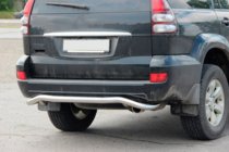 Toyota Land Cruiser Prado 120 2002-2009 гг. Задняя защита AK008 фото 4