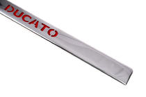 Fiat Ducato 2006-2025 гг. LED планка над номером (нержавейка) Синяя LED-подсветка фото 4