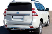 Toyota Land Cruiser Prado 150 2009-2023 гг. Задняя дуга AK002-2v1 (нержавейка) фото 1