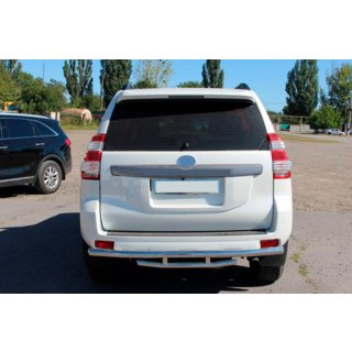 Задняя дуга AK002-2v1 (нержавейка) Toyota Land Cruiser Prado 150 2009-2023 гг. фото 3