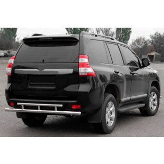 Задняя дуга AK002-2v2 (нержавейка) Toyota Land Cruiser Prado 150 2009-2023 гг. фото 1