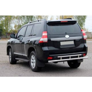 Задняя дуга AK002-2v2 (нержавейка) Toyota Land Cruiser Prado 150 2009-2023 гг. фото 3