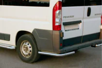 Citroen Jumper 2007-2025 гг. Задние уголки AK003 (2 шт., нержавейка) фото 1