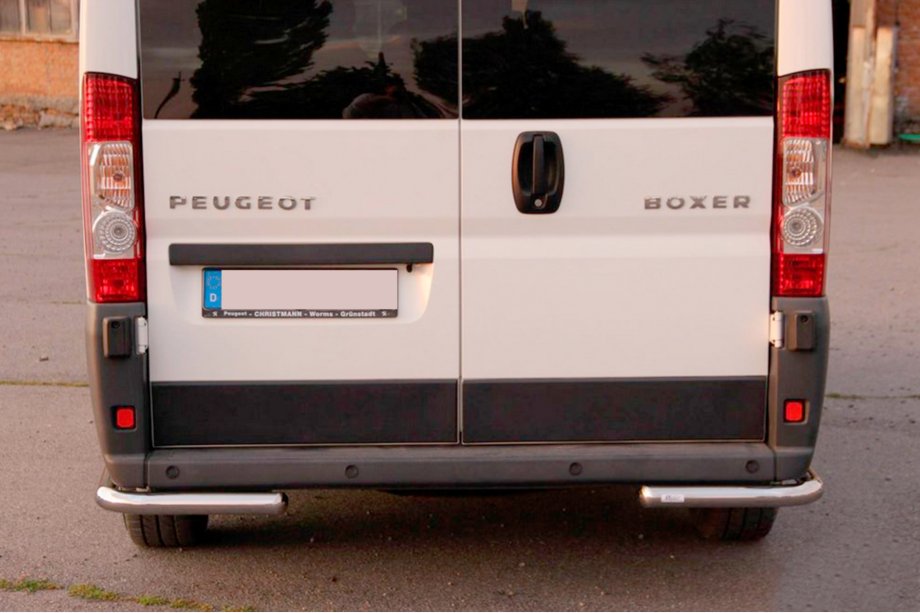 Citroen Jumper 2007-2025 гг. Задние уголки AK003 (2 шт., нержавейка) Фото 6