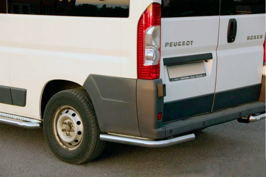Citroen Jumper 2007-2025 гг. Задние уголки AK003 (2 шт., нержавейка) Image
