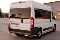 Peugeot Boxer 2006-2025 гг. Задние уголки AK003 (2 шт., нержавейка) фото 5