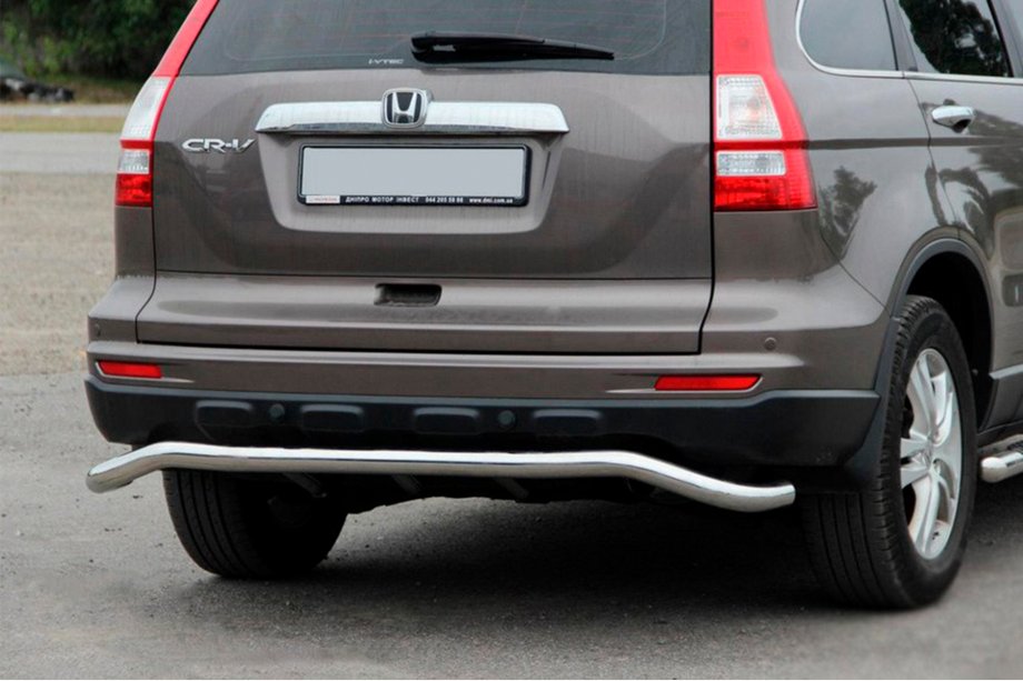 Honda CRV 2012-2016 гг. Задняя дуга AK008 (нержавейка) Image