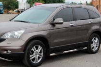 Honda CRV 2012-2016 гг. Боковые трубы BB002 (2 шт., нержавейка) фото 5