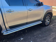 Toyota Hilux 2015- гг. Боковые Пороги KB001 Нержавейка фото 4