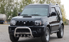 Suzuki Jimny 1998-2018 гг. Кенгурятник QT006 (нержавейка) фото 3