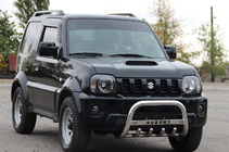 Suzuki Jimny 1998-2018 гг. Кенгурятник QT006 (нержавейка) фото 4