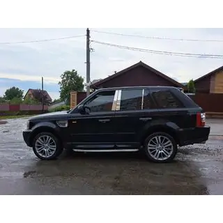 Накладки на дверные стойки из нержавеющей стали Range Rover Sport 2005-2013 гг. фото 2