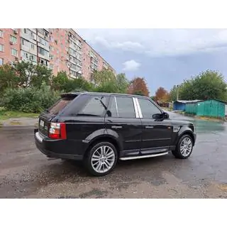 Накладки на дверные стойки из нержавеющей стали Range Rover Sport 2005-2013 гг. фото 1