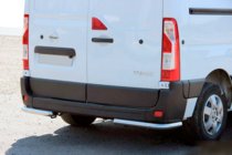 Renault Master 2011-2023 гг. Задние уголки AK003 (2 шт., нержавейка) фото 1
