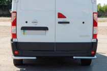 Renault Master 2011-2023 гг. Задние уголки AK003 (2 шт., нержавейка) фото 2