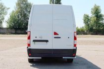 Renault Master 2011-2023 гг. Задние уголки AK003 (2 шт., нержавейка) фото 3
