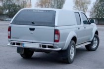Nissan NP300 1999-2015 гг. Задняя защита AK004 (нержавейка) фото 3