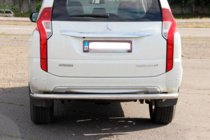 Mitsubishi Pajero Sport 2015- гг. Задняя Защита AK005 (Нержавейка) фото 4